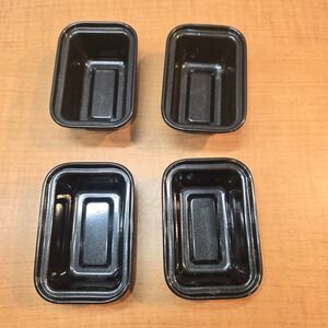 Small Mini Micro Banana Bread Baking Loaf‎ Pans Nonstick tins Set of 4 3x2